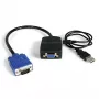 „StarTech.com“ 2 prievadų VGA vaizdo skirstytuvas – USB maitinamas, VGA, 2x VGA, 2048 x 1536 pikseliai, juoda, plastikas, 61 m