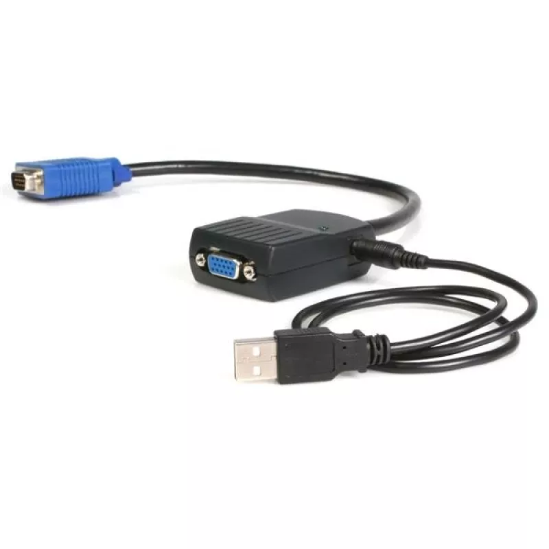 „StarTech.com“ 2 prievadų VGA vaizdo skirstytuvas – USB maitinamas, VGA, 2x VGA, 2048 x 1536 pikseliai, juoda, plastikas, 61 m