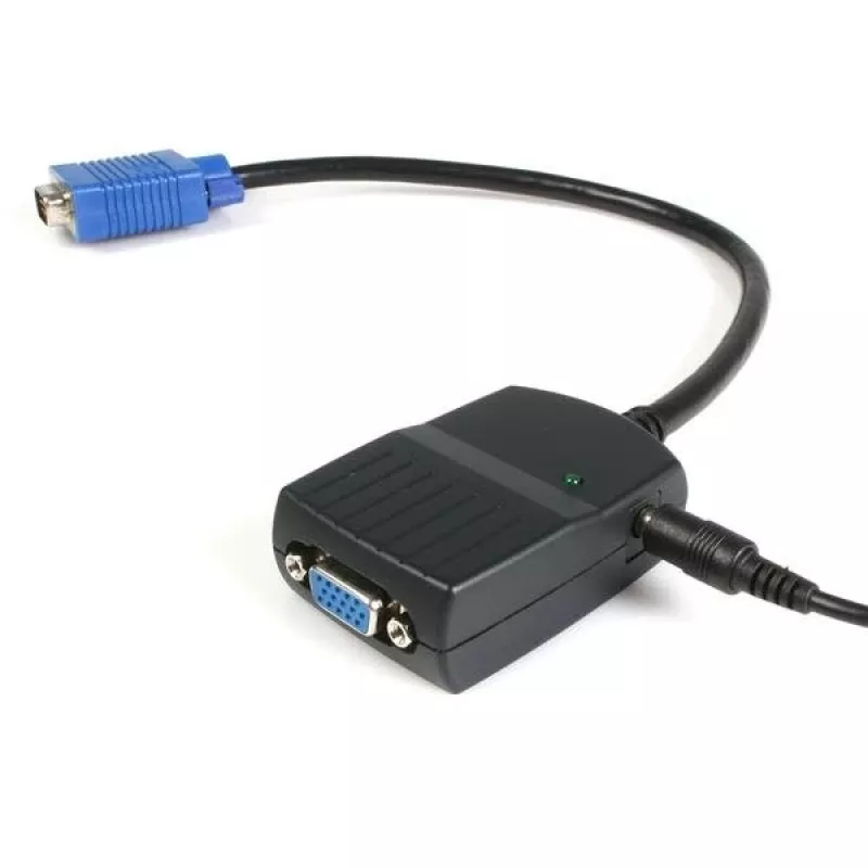 „StarTech.com“ 2 prievadų VGA vaizdo skirstytuvas – USB maitinamas, VGA, 2x VGA, 2048 x 1536 pikseliai, juoda, plastikas, 61 m