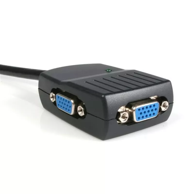 „StarTech.com“ 2 prievadų VGA vaizdo skirstytuvas – USB maitinamas, VGA, 2x VGA, 2048 x 1536 pikseliai, juoda, plastikas, 61 m
