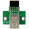 StarTech.com 2 prievadų USB pagrindinės plokštės adapteris, IDC, USB 2.0, juoda, žalia, nerūdijantis plienas, 20 mm, 125 mm, 230 mm