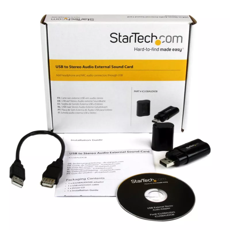 StarTech.com USB stereo garso adapteris, išorinė garso plokštė