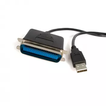 StarTech.com 10 pėdų USB į lygiagretųjį spausdintuvo adapteris - M/M, juodas, Centronics, USB Type-A, 30,5 m, Vyriškas/Vyriškas, CE, RoHS