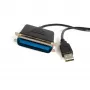 StarTech.com ICUSB128410 3 m (10 ft) USB į lygiagrečiojo prievado spausdintuvo adapterio kabelis, M/M, juodas