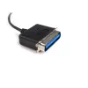 StarTech.com ICUSB128410 3 m (10 ft) USB į lygiagrečiojo prievado spausdintuvo adapterio kabelis, M/M, juodas