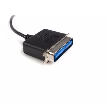 StarTech.com 10 pėdų USB į lygiagretųjį spausdintuvo adapteris - M/M, juodas, Centronics, USB Type-A, 30,5 m, Vyriškas/Vyriškas, CE, RoHS