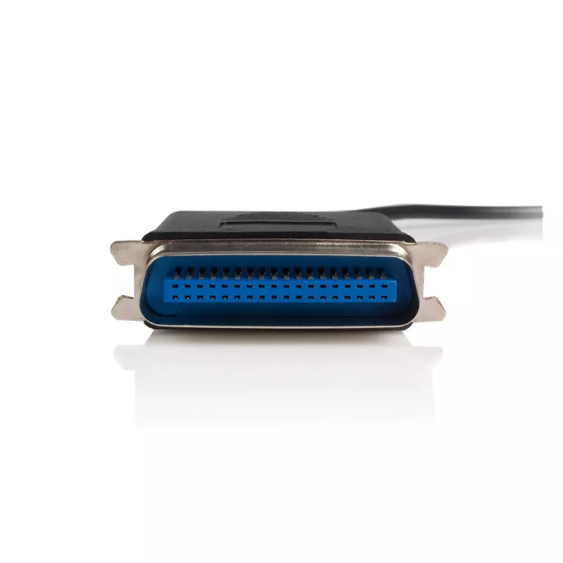 StarTech.com ICUSB128410 3 m (10 ft) USB į lygiagrečiojo prievado spausdintuvo adapterio kabelis, M/M, juodas