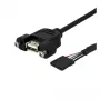 StarTech.com 30 cm skydelio montavimo USB laidas - USB A prie pagrindinės plokštės lizdo laidas M/M