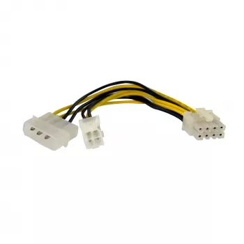 StarTech.com 6 colių 4 kontaktų į 8 kontaktų EPS maitinimo adapteris su LP4 - F/M