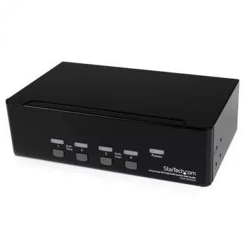StarTech.com 4 prievadų dvigubo DVI USB KVM jungiklis su garsu ir USB 2.0 šakotuvu