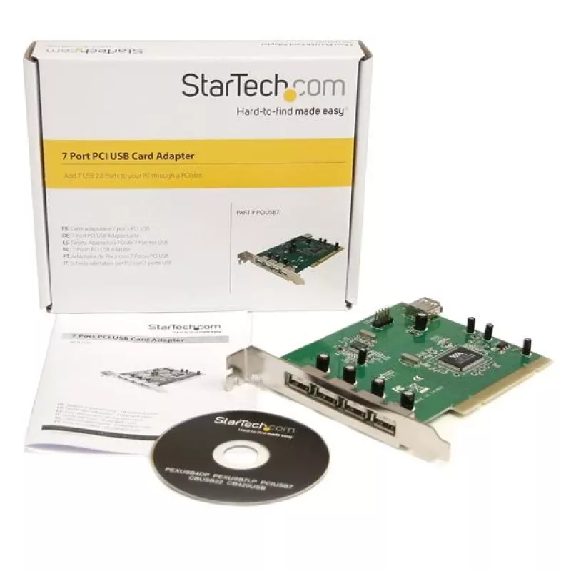 StarTech.com PCIUSB7 7 prievadų PCI USB adapterio plokštė