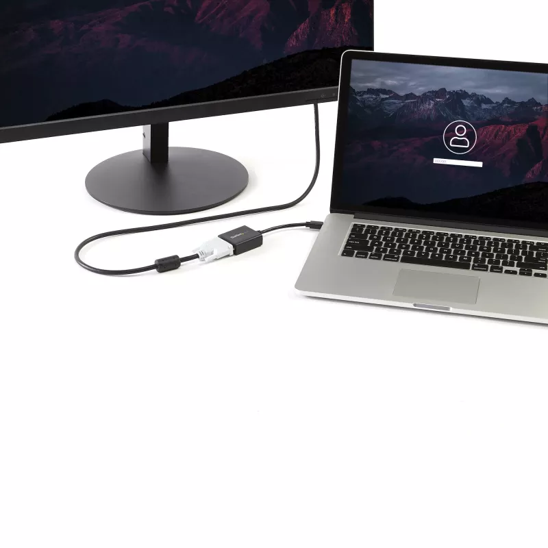 StarTech.com Mini DisplayPort į DVI adapteris – Mini DP į DVI-D keitiklis – 1080p vaizdas – VESA sertifikuotas – mDP arba Thunderbolt 1/2 Mac/PC prie DVI monitoriaus – mDP 1.2 į DVI Single-Link kištukas