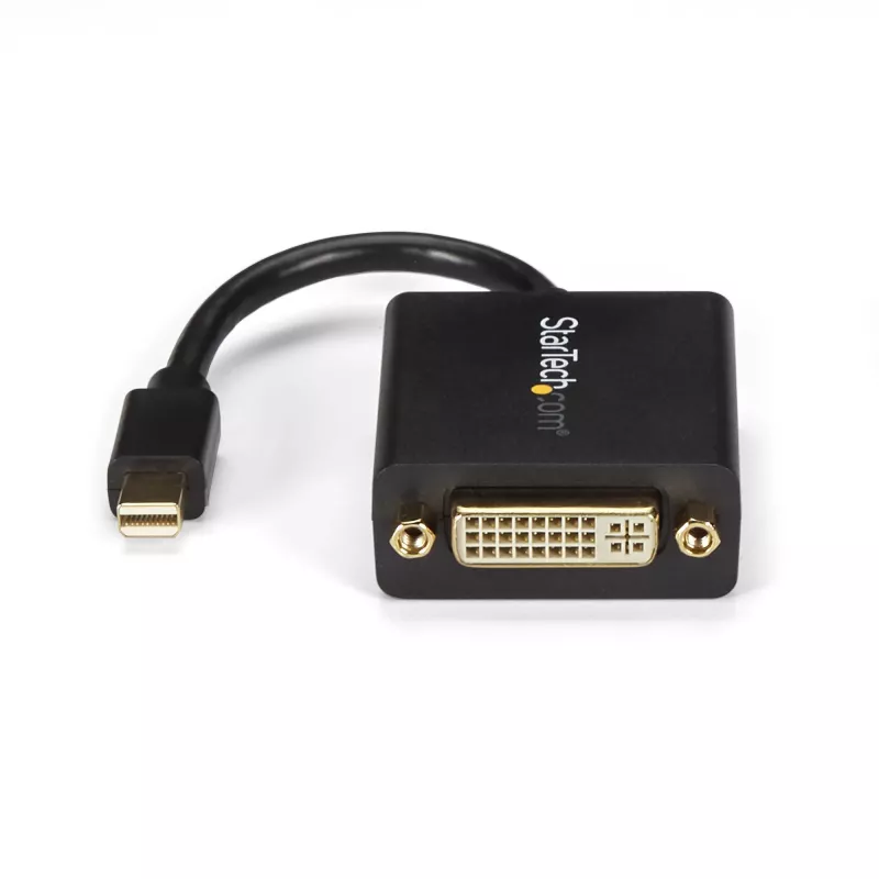 StarTech.com Mini DisplayPort į DVI adapteris – Mini DP į DVI-D keitiklis – 1080p vaizdas – VESA sertifikuotas – mDP arba Thunderbolt 1/2 Mac/PC prie DVI monitoriaus – mDP 1.2 į DVI Single-Link kištukas