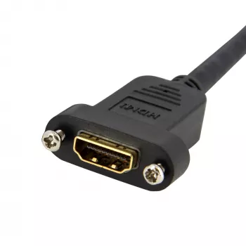 StarTech.com HDMIPNLFM3 0,9 m HDMI lizdas į kištuką adapteris, 4K 30 Hz, 10,2 Gbps