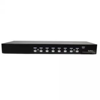 StarTech.com 8 prievadų stovo USB VGA KVM jungiklis su garsu (garso kabeliai įtraukti)