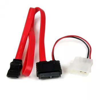StarTech.com 36 colių (0,9 m) plonas SATA į SATA su LP4 maitinimo adapteriu kabelis