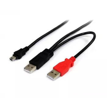 StarTech.com USB Y kabelis 1,8 m išoriniam kietajam diskui - USB A į mini B