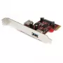 StarTech.com 2 prievadų PCI Express SuperSpeed USB 3.0 kortelė su UASP palaikymu - 1 vidinis 1 išorinis