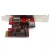 StarTech.com 2 prievadų PCI Express SuperSpeed USB 3.0 kortelė su UASP palaikymu - 1 vidinis 1 išorinis