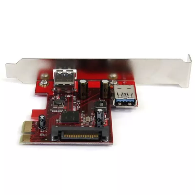 StarTech.com 2 prievadų PCI Express SuperSpeed USB 3.0 kortelė su UASP palaikymu - 1 vidinis 1 išorinis