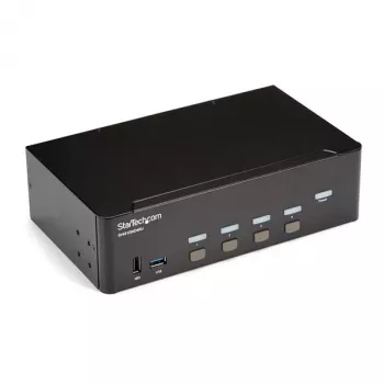StarTech.com 4 prievadų HDMI KVM jungiklis - 4K 30Hz - Dvigubas ekranas