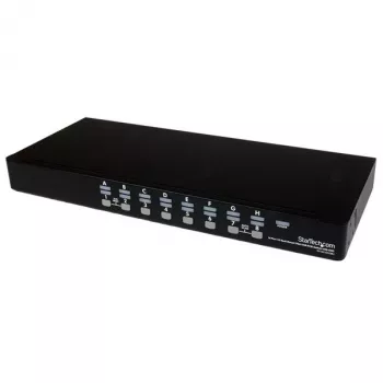StarTech.com 16 prievadų 1U stovo USB KVM jungiklio rinkinys su OSD ir kabeliais
