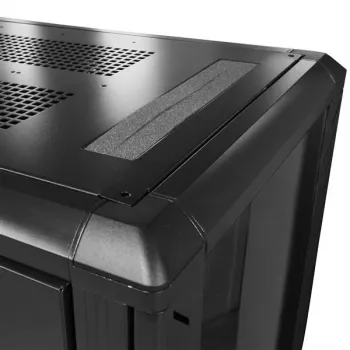 StarTech.com 4-Post 25U Server Rack Cabinet, užrakinamas 19 colių duomenų stovo korpusas kompiuterinei / AV / IT įrangai, biuro / namų tinklo stovas su ratukais ir reguliuojamais montavimo bėgeliais