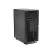 StarTech.com 4-Post 25U Server Rack Cabinet, užrakinamas 19 colių duomenų stovo korpusas kompiuterinei / AV / IT įrangai, biuro / namų tinklo stovas su ratukais ir reguliuojamais montavimo bėgeliais