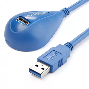 StarTech.com 5 pėdų stalinis SuperSpeed USB 3.0 ilginimo kabelis - A į A vyriška/moteriška