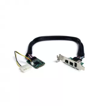 StarTech.com 3 prievadų 2b 1a 1394 Mini PCI Express FireWire kortelės adapteris