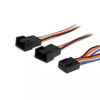 StarTech.com 12 colių 4 kontaktų ventiliatoriaus maitinimo daliklio laidas - M/M, Molex (4 kontaktų), Molex (4 kontaktų), 0,31 m, Vyriškas, Moteriškas, Įvairiaspalvis
