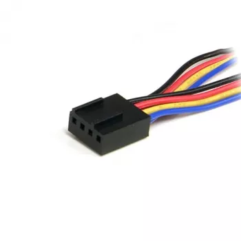 StarTech.com 12 colių 4 kontaktų ventiliatoriaus maitinimo daliklio laidas - M/M, Molex (4 kontaktų), Molex (4 kontaktų), 0,31 m, Vyriškas, Moteriškas, Įvairiaspalvis