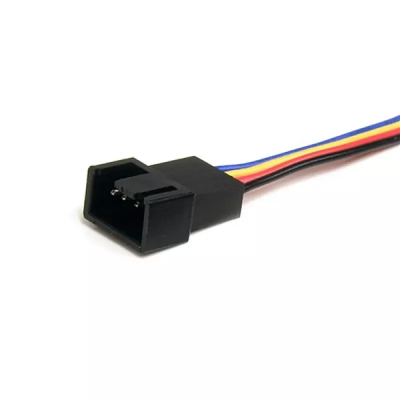 StarTech.com 12 colių 4 kontaktų ventiliatoriaus maitinimo daliklio laidas - M/M, Molex (4 kontaktų), Molex (4 kontaktų), 0,31 m, Vyriškas, Moteriškas, Įvairiaspalvis