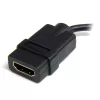 StarTech.com Mikro HDMI į HDMI adapteris – 4K 30Hz vaizdas – Patvarus didelės spartos Micro HDMI Type-D į HDMI 1.4 keitiklis / laido adapteris – Ultra HD HDMI monitoriams, TV ir ekranams – M/F