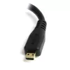 StarTech.com Mikro HDMI į HDMI adapteris – 4K 30Hz vaizdas – Patvarus didelės spartos Micro HDMI Type-D į HDMI 1.4 keitiklis / laido adapteris – Ultra HD HDMI monitoriams, TV ir ekranams – M/F