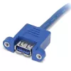 StarTech.com USB3SPNLAFHD 2 prievadų USB 3.0 skydelio montavimo laidas - USB A prie pagrindinės plokštės jungties laidas M/M