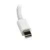 StarTech.com Mini DisplayPort į VGA adapteris – aktyvus Mini DP į VGA keitiklis, 1080p vaizdas, mDP arba Thunderbolt 1/2 Mac/PC prie VGA monitoriaus/projektoriaus/ekrano, mDP 1.2 į VGA raktas, baltas