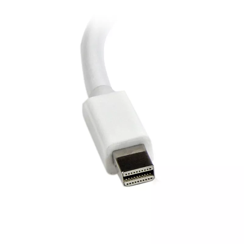 StarTech.com Mini DisplayPort į VGA adapteris – aktyvus Mini DP į VGA keitiklis, 1080p vaizdas, mDP arba Thunderbolt 1/2 Mac/PC prie VGA monitoriaus/projektoriaus/ekrano, mDP 1.2 į VGA raktas, baltas