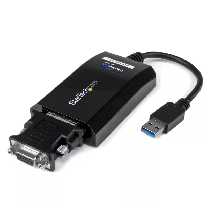 StarTech.com USB 3.0 į DVI / VGA adapteris – 2048x1152, USB 3.2 Gen 1 (3.1 Gen 1), USB Type-A, DVI išėjimas, 2048 x 1152 pikseliai