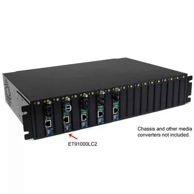 StarTech.com ET91000LC2 Gigabit šviesolaidinis medijos keitiklis 1000Mbps, daugiamodis, LC, 550m