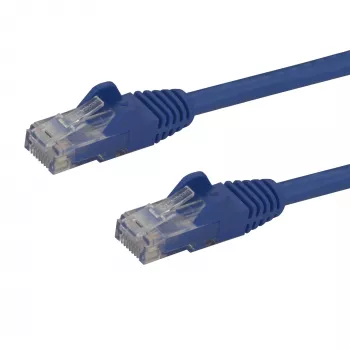 StarTech.com 1m CAT6 Ethernet kabelis mėlynas CAT 6 Gigabit Ethernet laidas - 250MHz 100W PoE RJ45 UTP tinklo/jungiamasis kabelis be kabliukų su įtempimo mažinimu, individualiai išbandytas