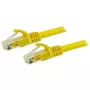 StarTech.com 15 m CAT6 Ethernet kabelis - geltonas CAT 6 Gigabit Ethernet laidas - 250 MHz 100 W PoE RJ45 UTP tinklo / pataisos laidas su apsauga nuo užkliuvimo ir įtempimo mažinimu, individualiai išbandytas