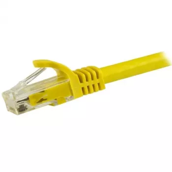 StarTech.com 15 m CAT6 Ethernet kabelis - geltonas CAT 6 Gigabit Ethernet laidas - 250 MHz 100 W PoE RJ45 UTP tinklo / pataisos laidas su apsauga nuo užkliuvimo ir įtempimo mažinimu, individualiai išbandytas