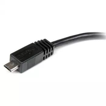 StarTech.com 6 colių Micro USB į Mini USB adapterio laidas M/F, 0,15 m, Mini-USB B, Micro-USB A, Kištukas/Lizdas, Juoda