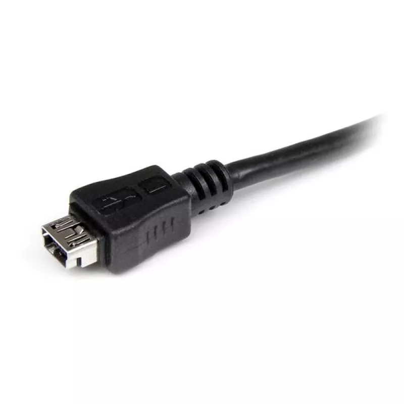 StarTech.com 6 colių Micro USB į Mini USB adapterio laidas M/F, 0,15 m, Mini-USB B, Micro-USB A, Kištukas/Lizdas, Juoda