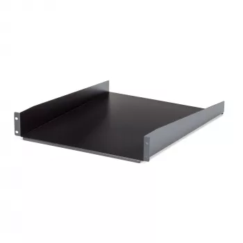 StarTech.com CABSHELF22 2U fiksuota lentyna serverio stovui – 22 colių gylio, juoda, 23 kg keliamoji galia