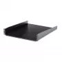 StarTech.com CABSHELF22 2U fiksuota lentyna serverio stovui – 22 colių gylio, juoda, 23 kg keliamoji galia