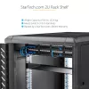 StarTech.com CABSHELF22 2U fiksuota lentyna serverio stovui – 22 colių gylio, juoda, 23 kg keliamoji galia