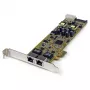 StarTech.com ST2000PEXPSE – Dviejų prievadų PCI Express Gigabit Ethernet tinklo plokštė su PoE/PSE