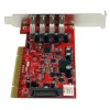 StarTech.com 4 prievadų PCI USB 3.0 adapterio kortelė su SATA/SP4 maitinimu